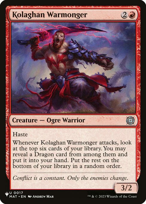 Kolaghan Warmonger (PLST) (MAT-17)