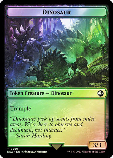 Copy Token // Dinosaur Token (#001) (lci_tf) — cara 2 de 2