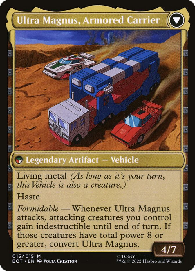 Ultra Magnus, Tactician // Ultra Magnus, Armored Carrier (BOT) (15) — cara 2 de 2