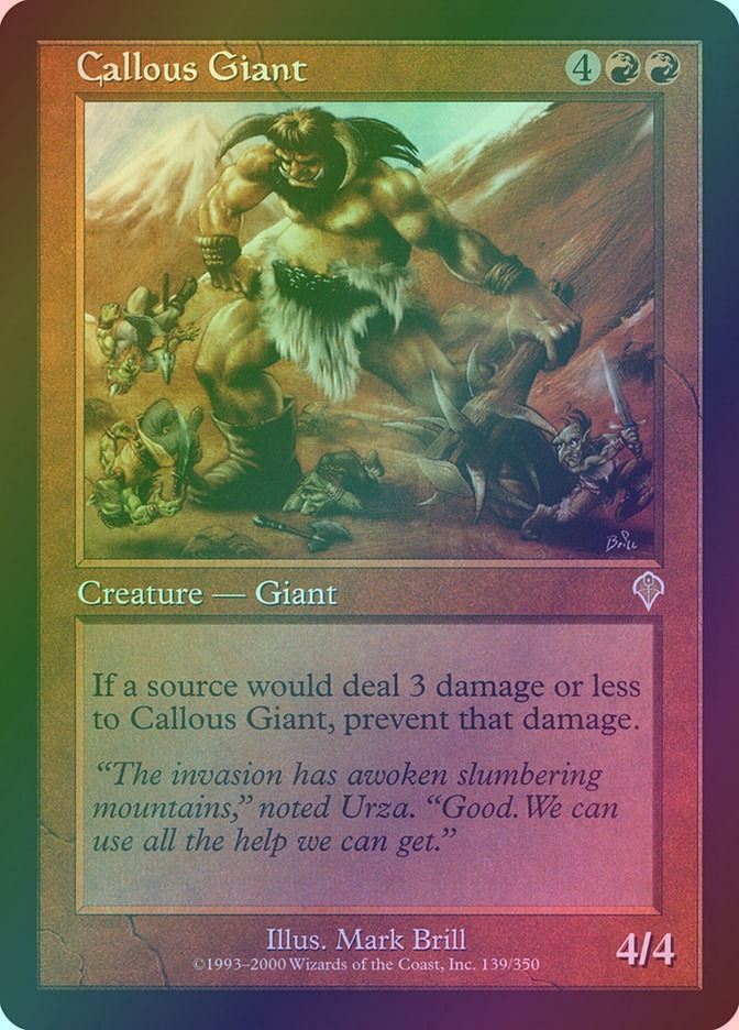 Callous Giant (INV) (139) / Foil