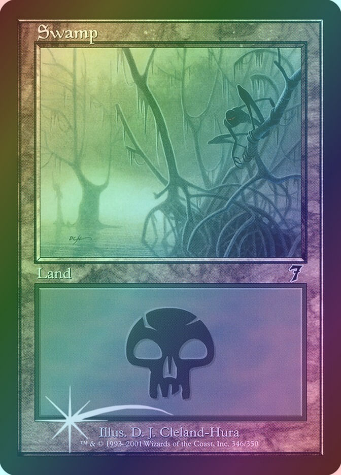 Swamp (7ED) (346★) / Foil