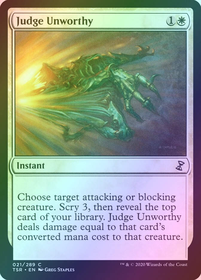 Judge Unworthy (TSR) (21) / Foil