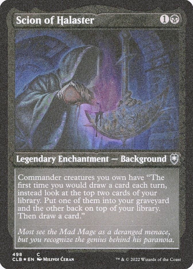 Scion of Halaster (CLB) (498) / Foil Etched