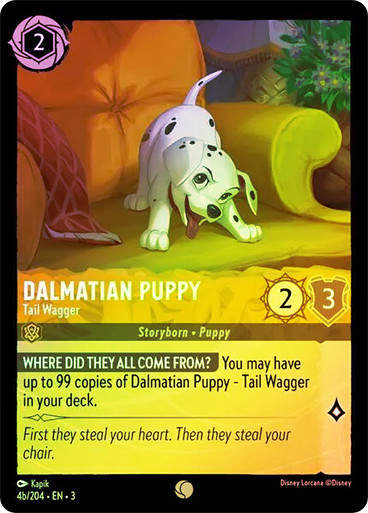 Dalmatian Puppy - Tail Wagger (#004b) (LOR_ITI) / Foil