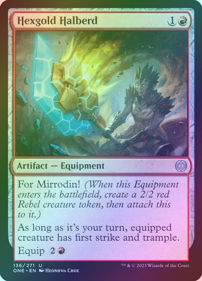 Hexgold Halberd (ONE) (136) / Foil