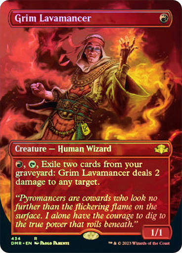 Grim Lavamancer (DMR) / Borderless / Foil