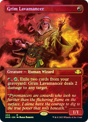 Grim Lavamancer (DMR) / Borderless / Foil