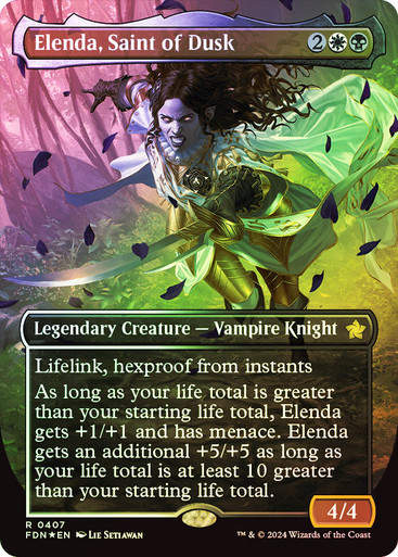 Elenda, Saint of Dusk (FDN) (407) / Mana Foil / Borderless