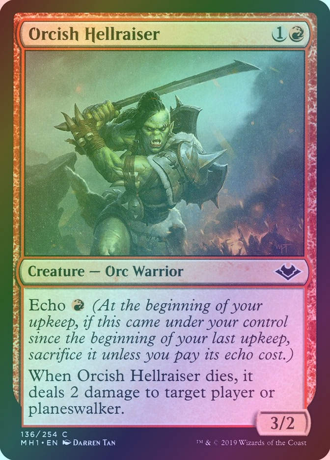 Orcish Hellraiser (MH1) (136) / Foil