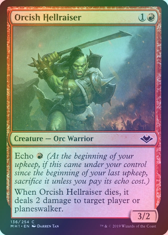 Orcish Hellraiser (MH1) (136) / Foil