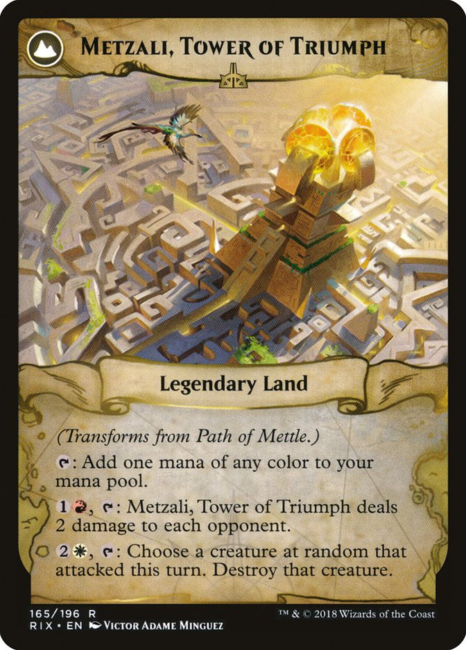 Path of Mettle // Metzali, Tower of Triumph (RIX) (165) — cara 2 de 2
