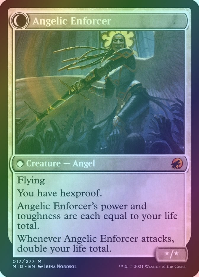 Enduring Angel // Angelic Enforcer (MID) (17) / Foil — cara 2 de 2