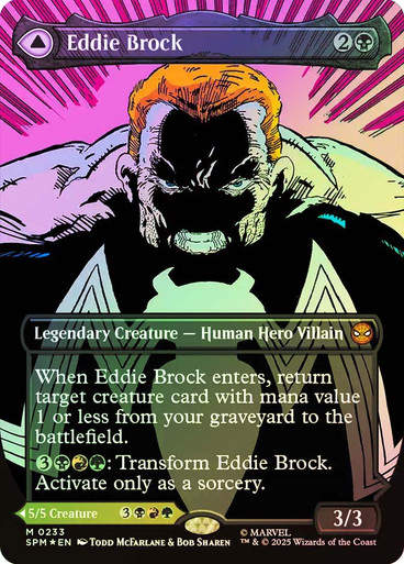 Eddie Brock // Venom, Lethal Protector (SPM) (233) / Borderless / Foil