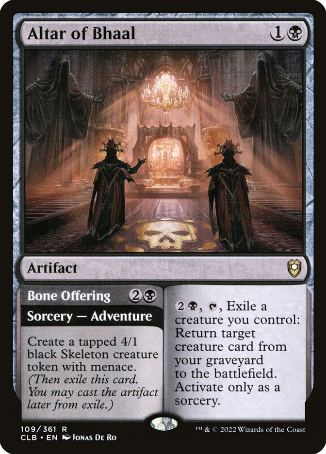 Altar of Bhaal // Bone Offering (CLB) (109)