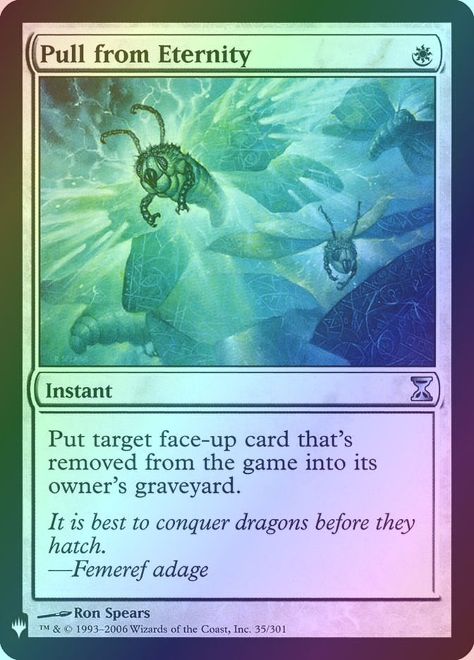 Pull from Eternity (PLST) (TSP-35) / Foil
