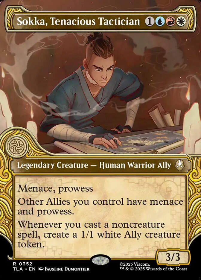 Sokka, Tenacious Tactician (TLA) (352) / Borderless / Showcase