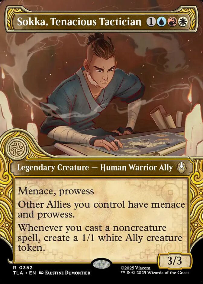 Sokka, Tenacious Tactician (TLA) (352) / Borderless / Showcase