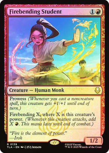Firebending Student (TLA) (139) / Foil