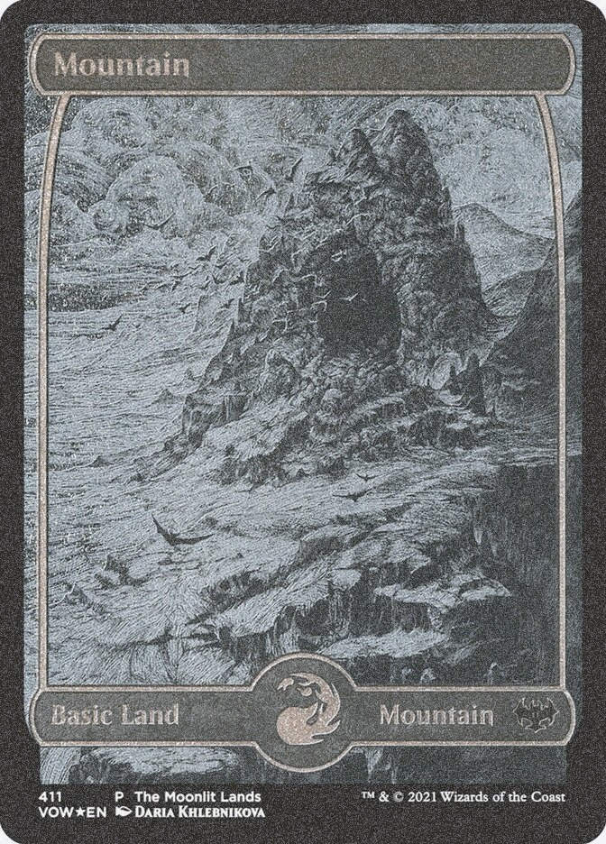 Mountain (VOW) (411) / Foil Etched