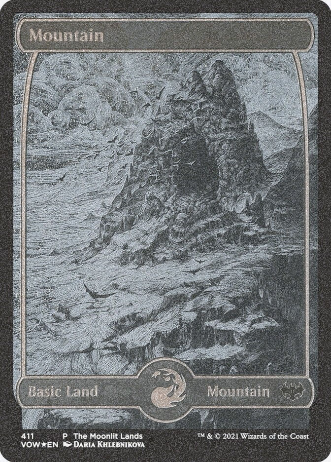 Mountain (VOW) (411) / Foil Etched