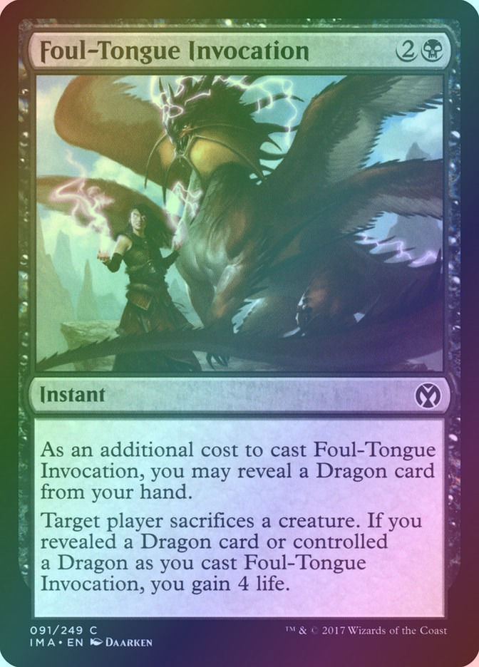 Foul-Tongue Invocation (IMA) (91) / Foil
