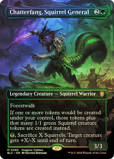 Chatterfang, Squirrel General (blc) (82) / Borderless Foil