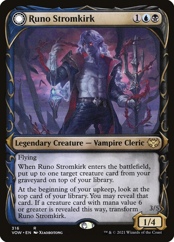Runo Stromkirk // Krothuss, Lord of the Deep (VOW) (316) / Showcase — cara 1 de 2