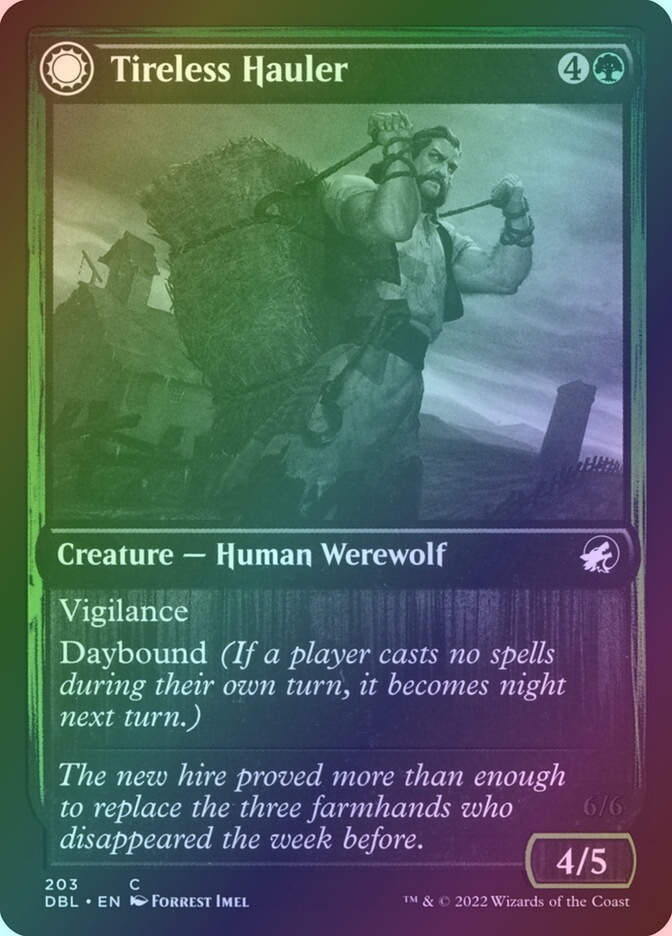 Tireless Hauler // Dire-Strain Brawler (DBL) (203) / Foil