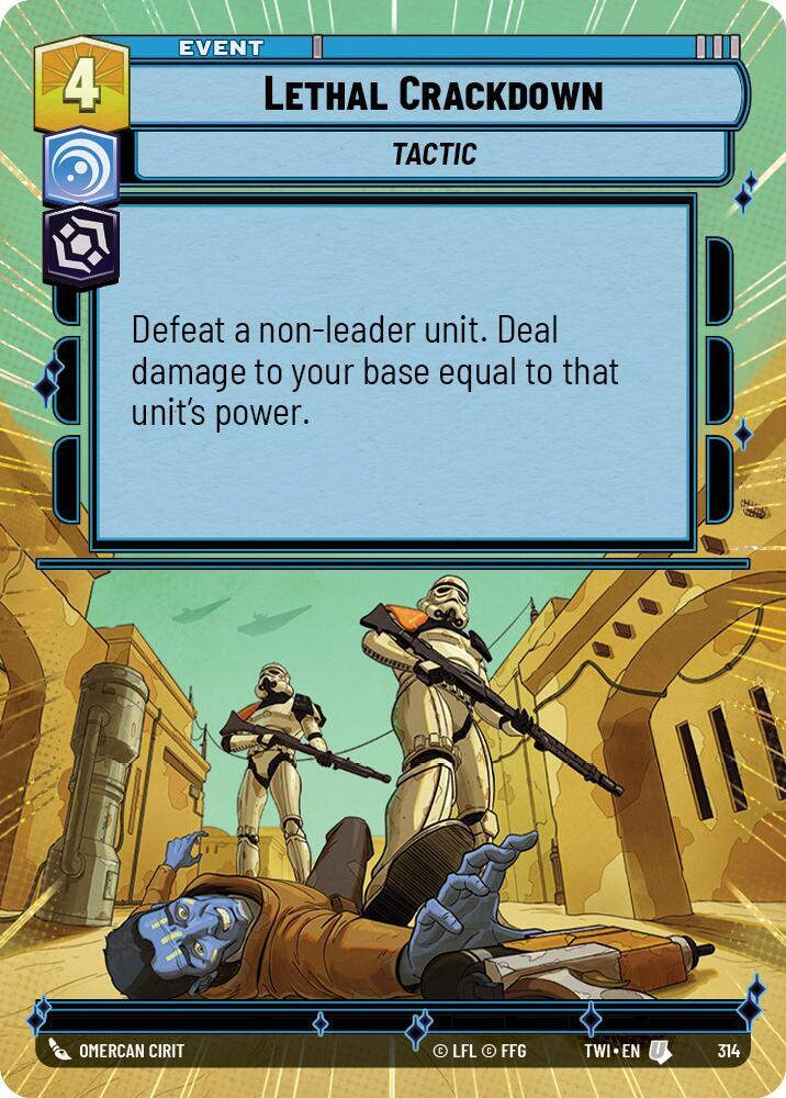 Lethal Crackdown (Hyperspace) (TWI) (314) / Foil