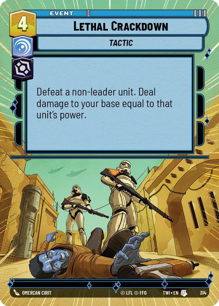 Lethal Crackdown (Hyperspace) (TWI) (314) / Foil
