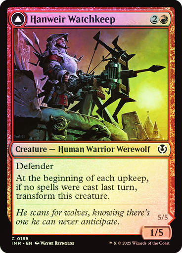 Hanweir Watchkeep // Bane of Hanweir (INR) (158) / Foil