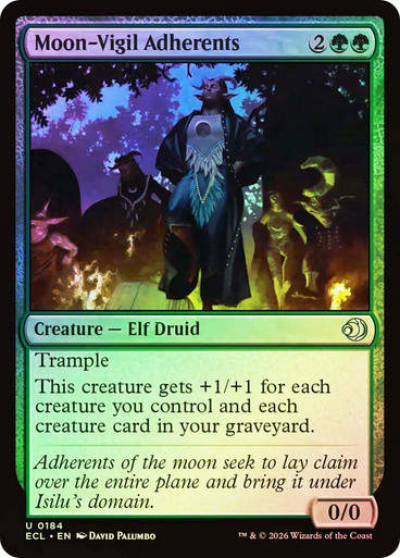 Moon-Vigil Adherents (ECL) (184) / Foil