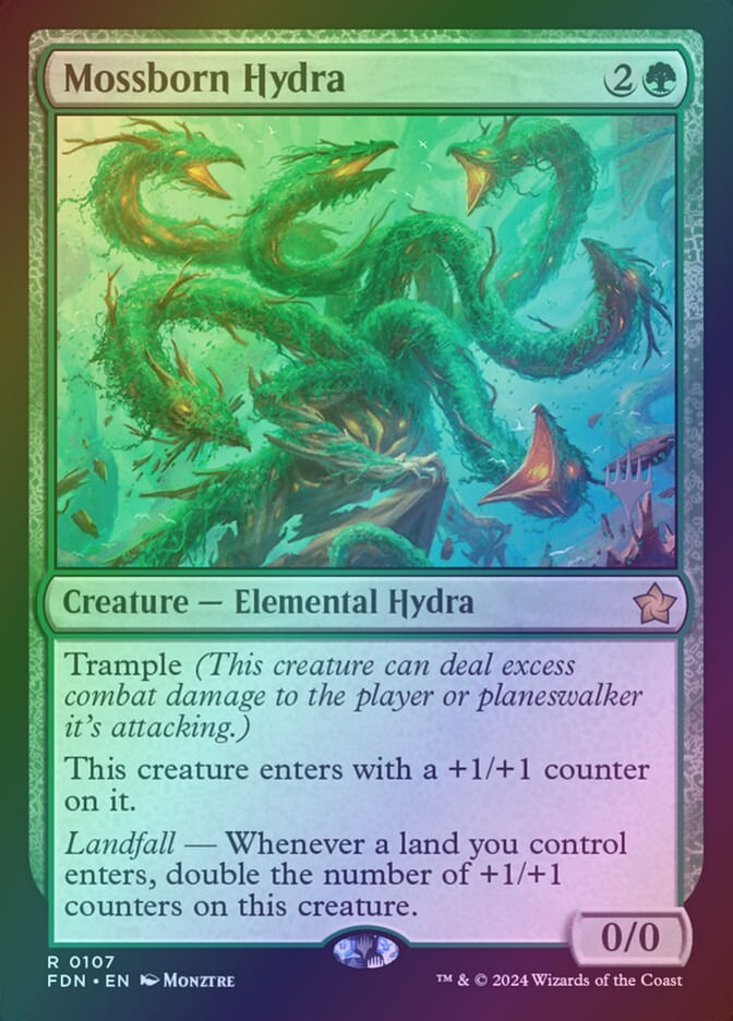 Mossborn Hydra (PFDN) (107p) / Foil