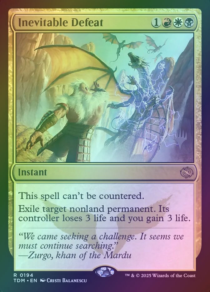Inevitable Defeat (PTDM) (194p) / Foil
