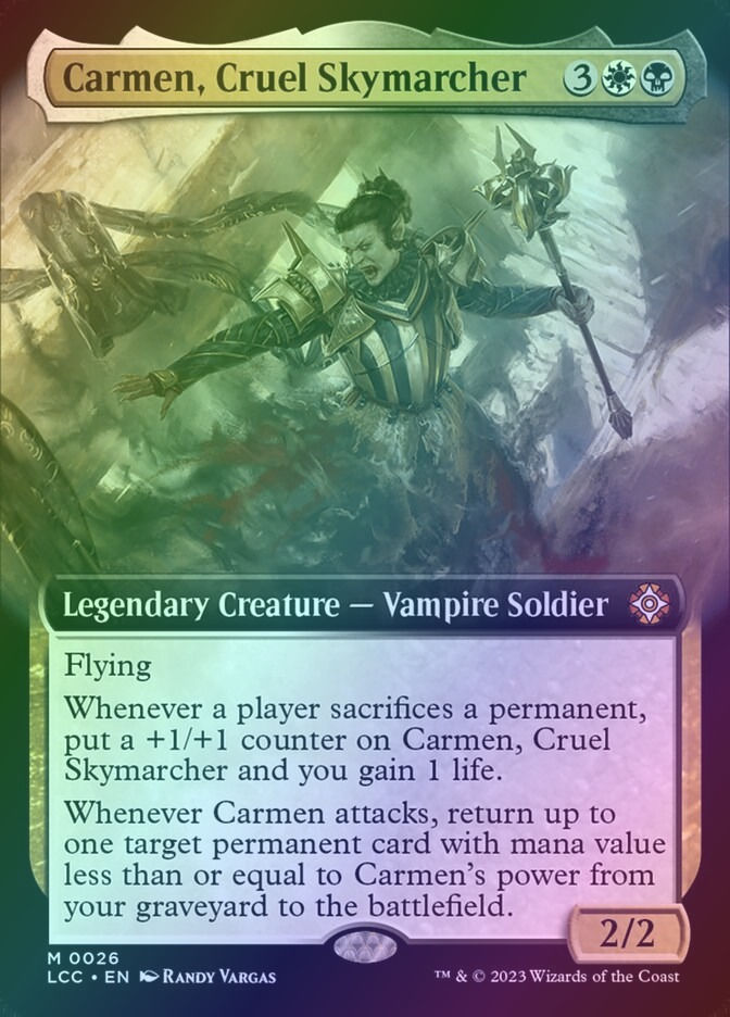 Carmen, Cruel Skymarcher (LCC) (26) / Extended Art / Foil