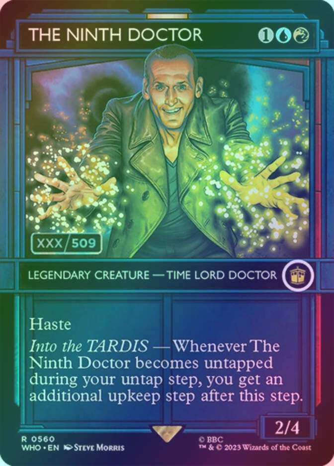 The Ninth Doctor (WHO) (560z) / Borderless / Showcase / Double Rainbow Foil