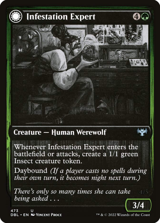 Infestation Expert // Infested Werewolf (DBL) (473)