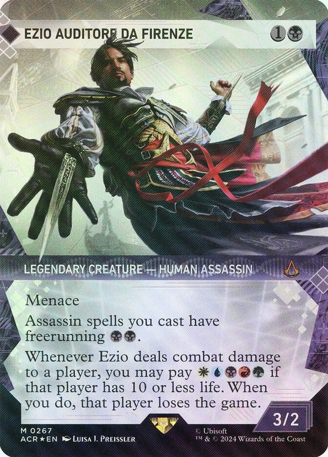 Ezio Auditore da Firenze (ACR) (267) / Borderless / Showcase / Textured Foil
