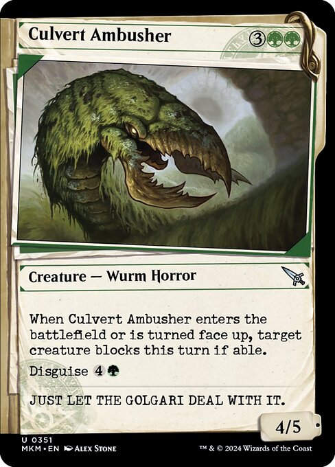 Culvert Ambusher (mkm) (351) / Showcase