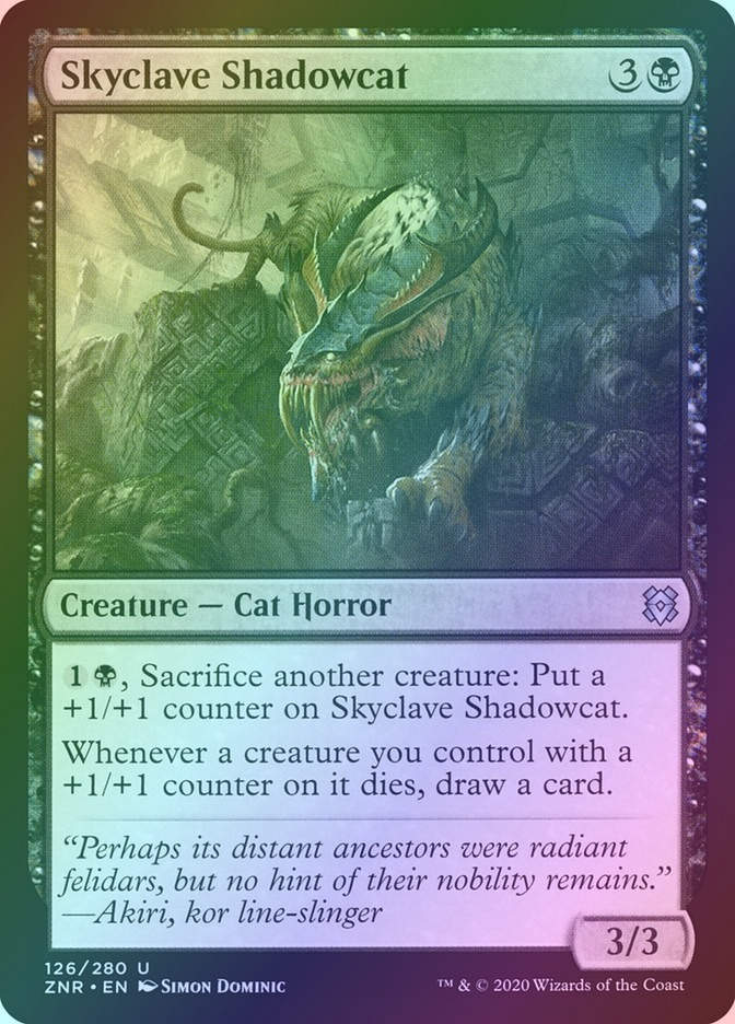 Skyclave Shadowcat (ZNR) (126) / Foil