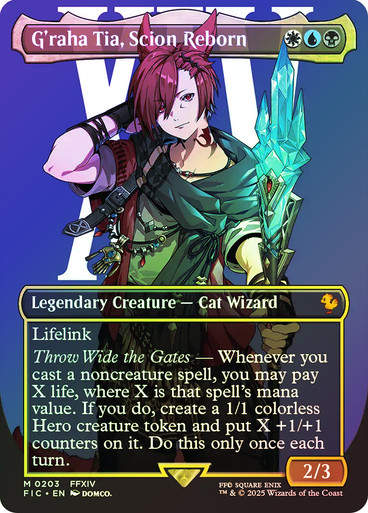 G'raha Tia, Scion Reborn (FIC) (203) / Borderless / Foil