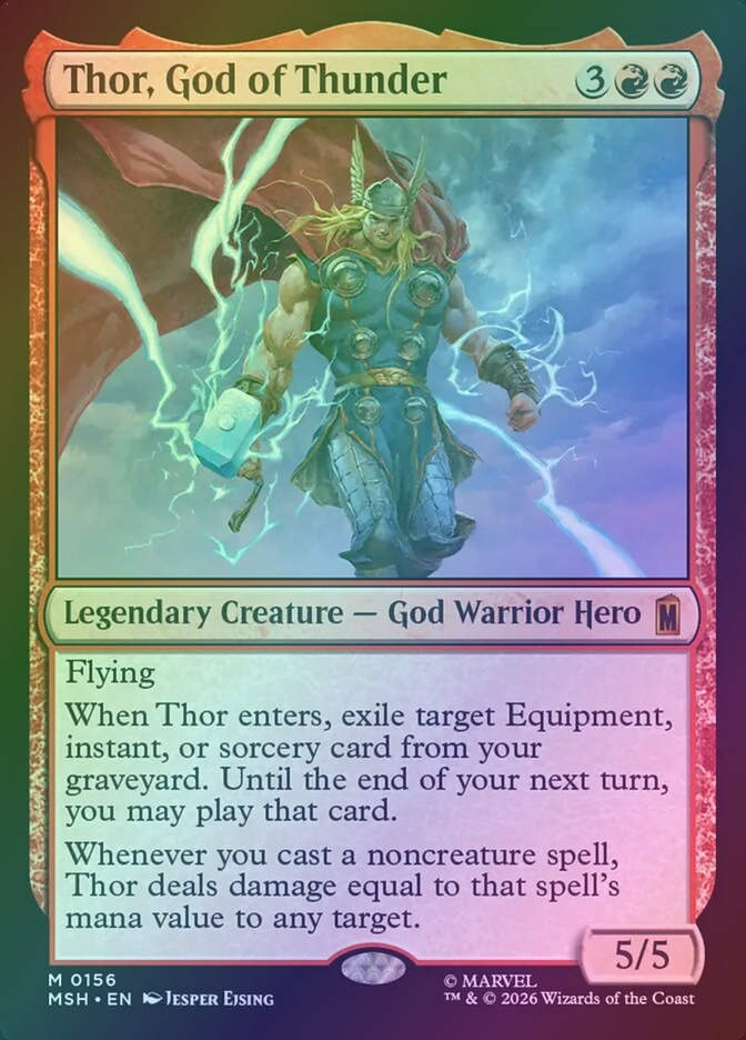 Thor, God of Thunder (MSH) (156) / Foil