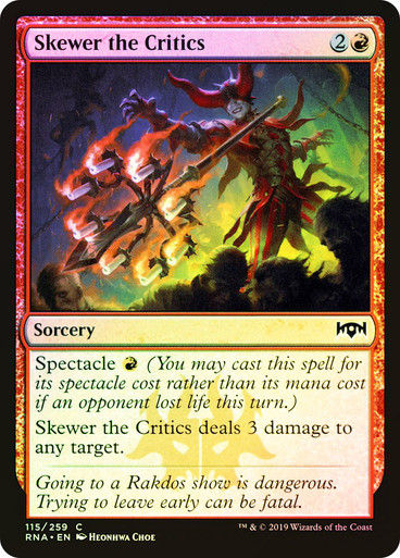 Skewer the Critics (RNA) (115) / Foil