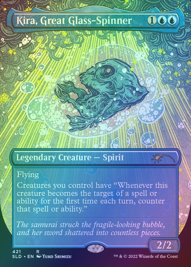 Kira, Great Glass-Spinner (SLD) (421) / Borderless / Foil