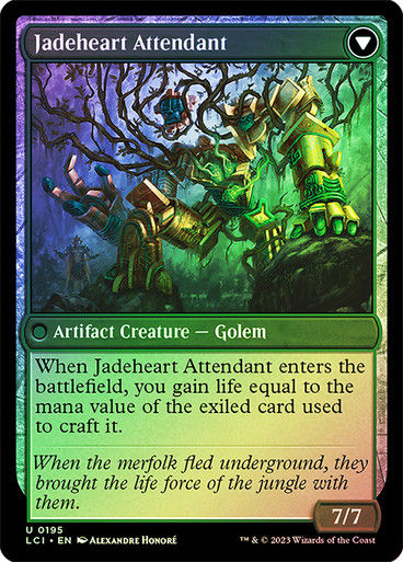 Jade Seedstones // Jadeheart Attendant (lci) / Foil — cara 2 de 2