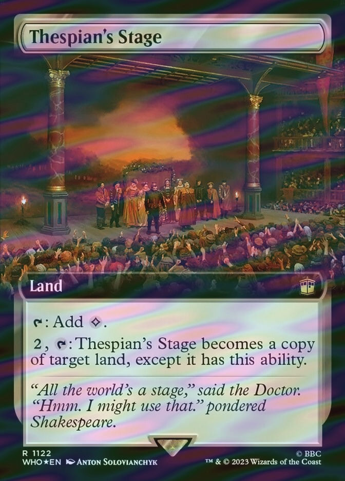 Thespian's Stage (WHO) (1122) / Extended Art / Surge Foil