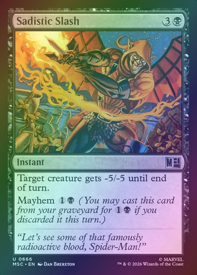 Sadistic Slash (MSC) (666) / Foil