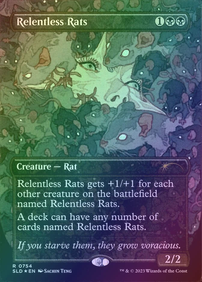 Relentless Rats (SLD) (754) / Borderless / Foil