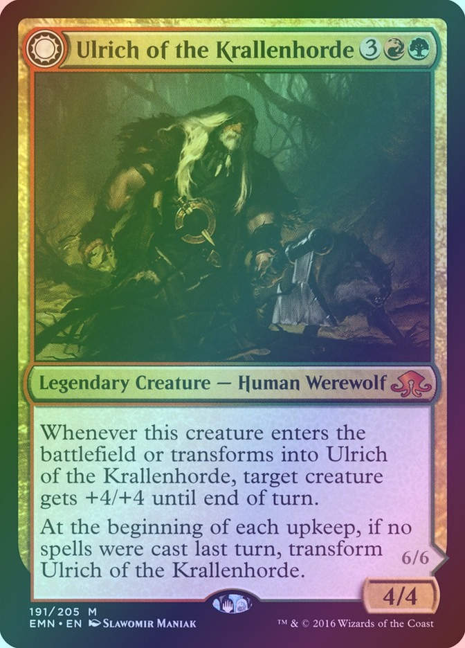 Ulrich of the Krallenhorde // Ulrich, Uncontested Alpha (EMN) (191) / Foil