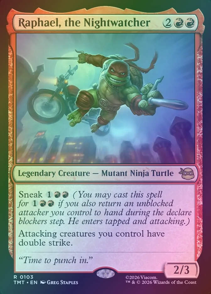 Raphael, the Nightwatcher (TMT) (103) / Foil